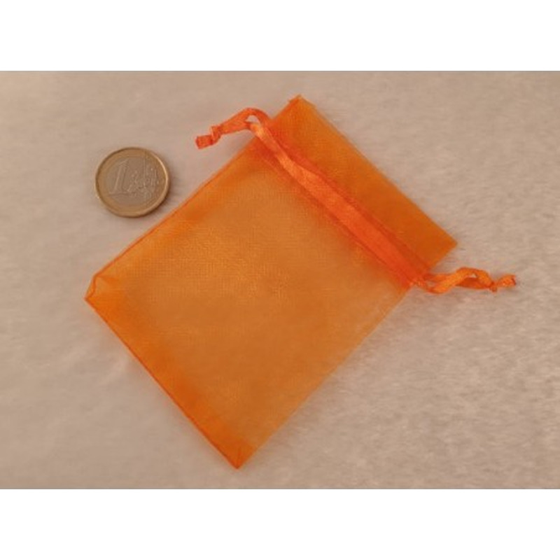 Schmuckbeutel Organza orange 9x6.5cm