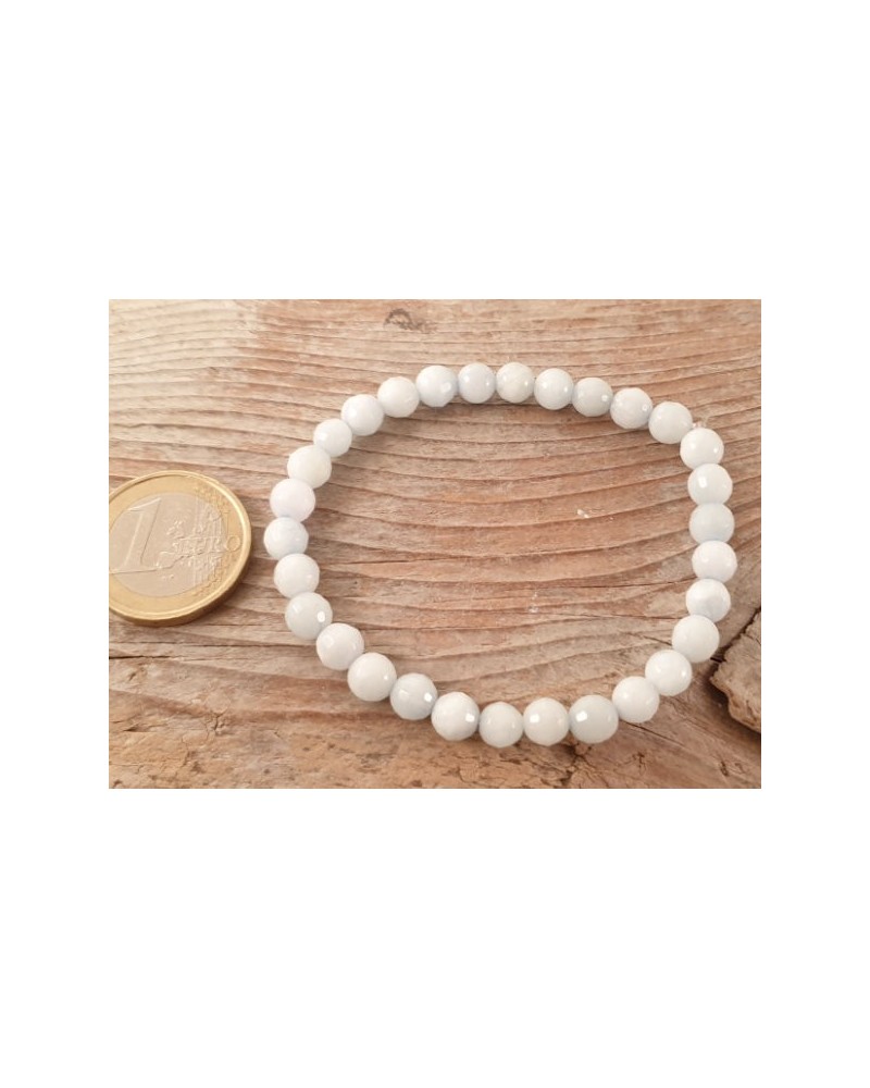 Aquamarin Armband facettiert 6mm