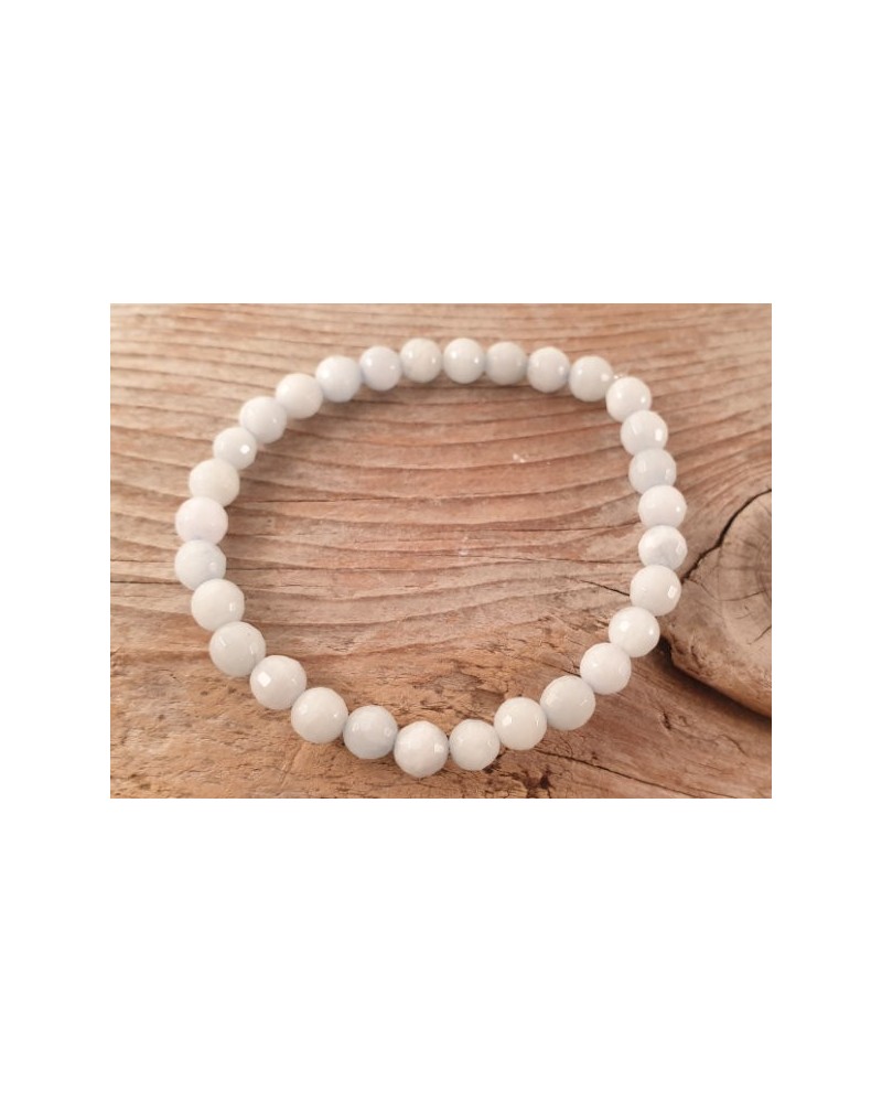Aquamarin Armband facettiert 6mm