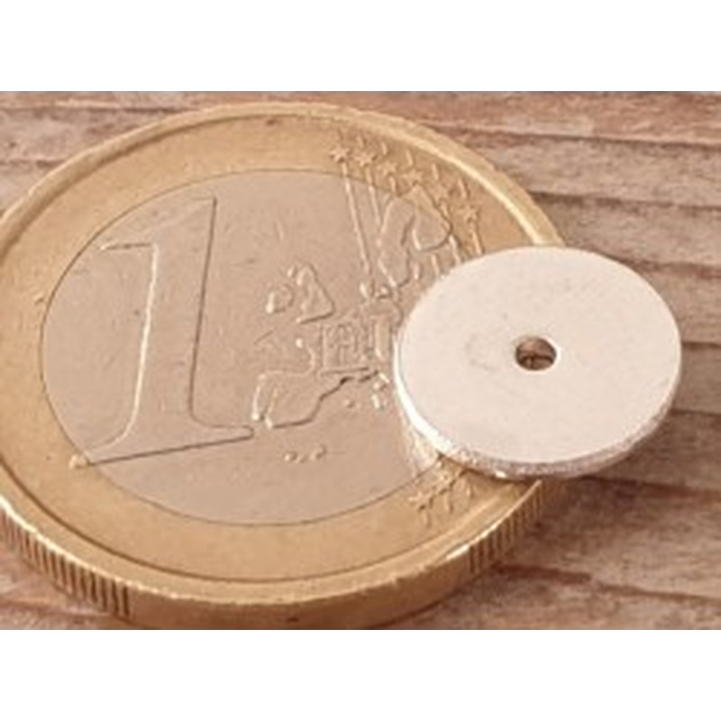 Zwischenteil, Scheibe 10x1mm, Messing silberfarben 2