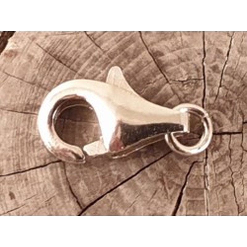 Schliesse 9mm, 925 Silber rhodiniert