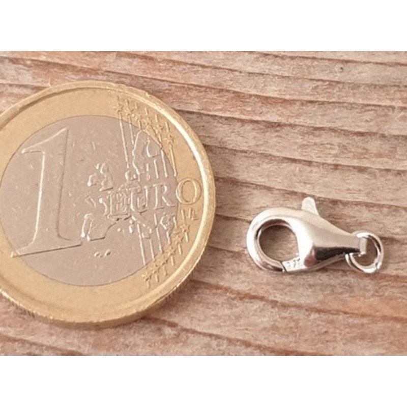 Schliesse 11mm, 925 Silber rhodiniert