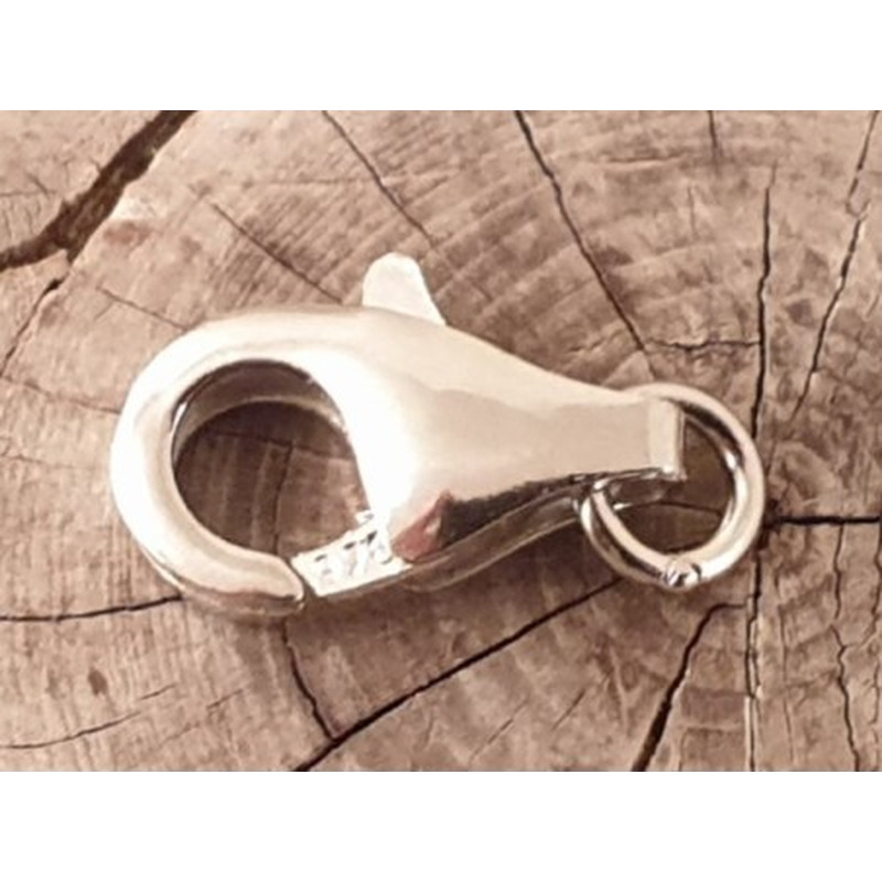 Schliesse 11mm, 925 Silber rhodiniert