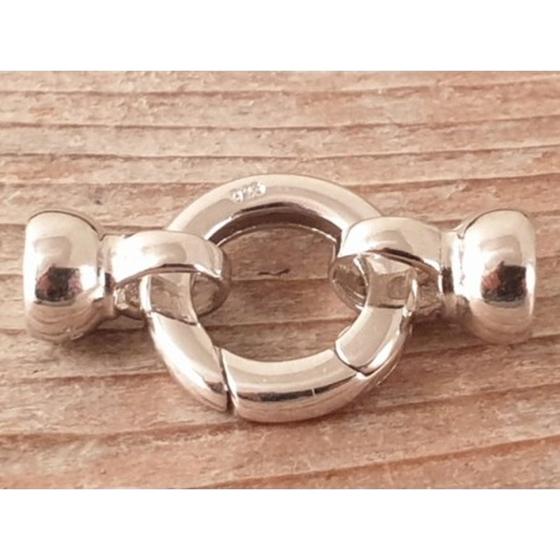 Schliesse 14x26mm, 925 Silber rhodiniert