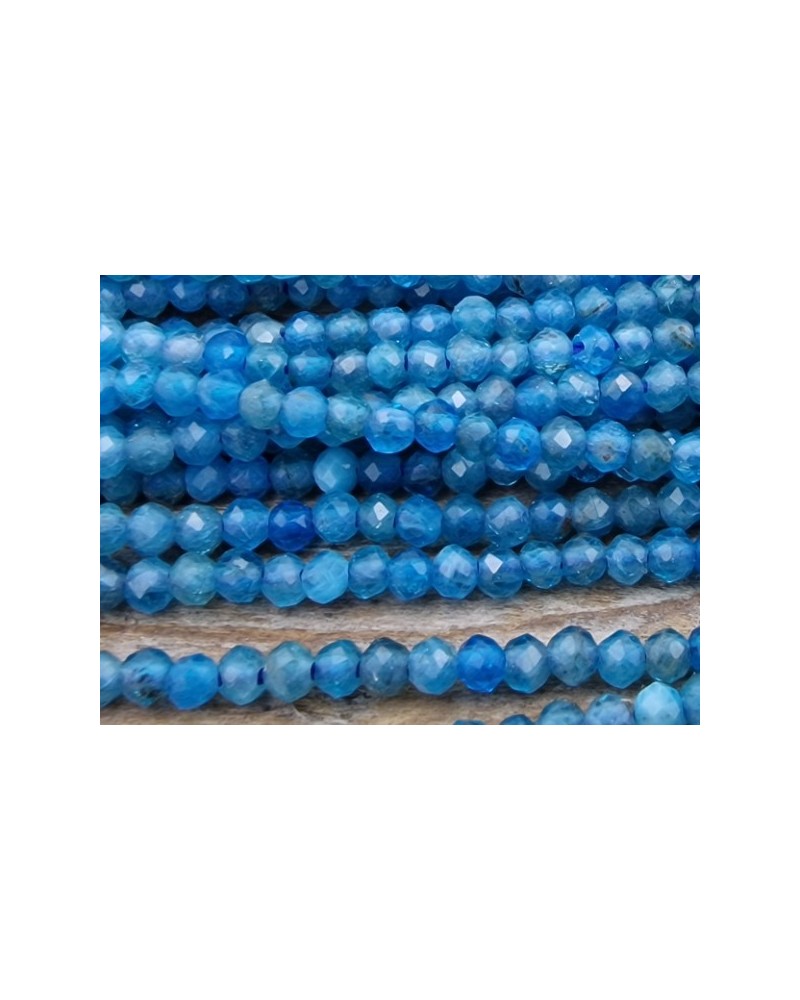 Apatitkette facettiert 2mm