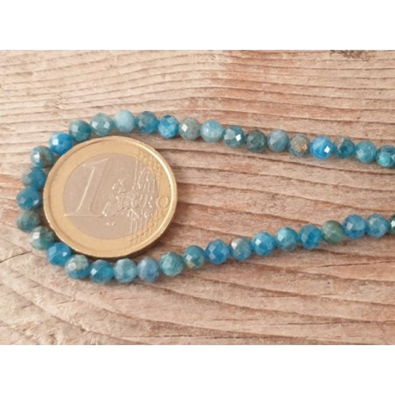 Apatitkette facettiert 4mm
