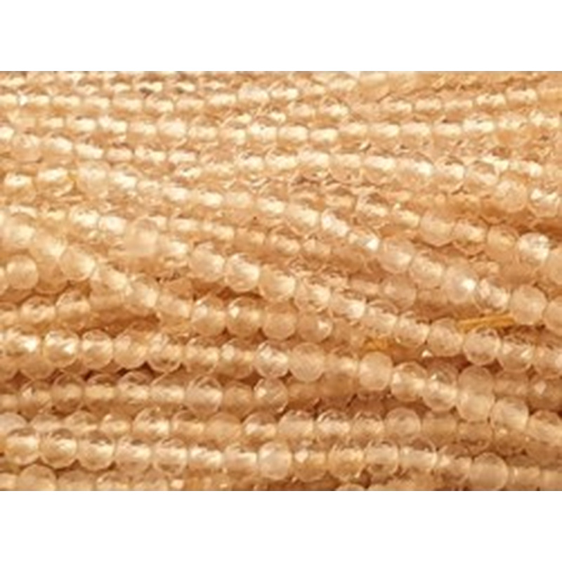 Zitrinkette (Citrin) facettiert 2mm