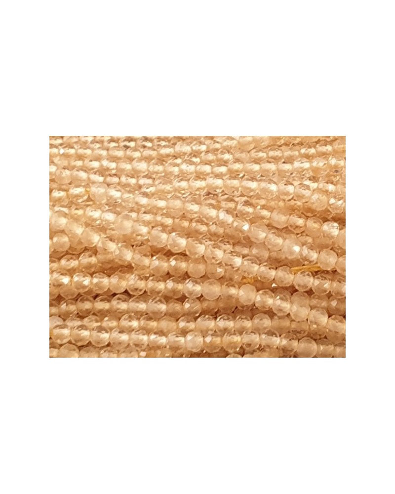 Zitrinkette (Citrin) facettiert 2mm