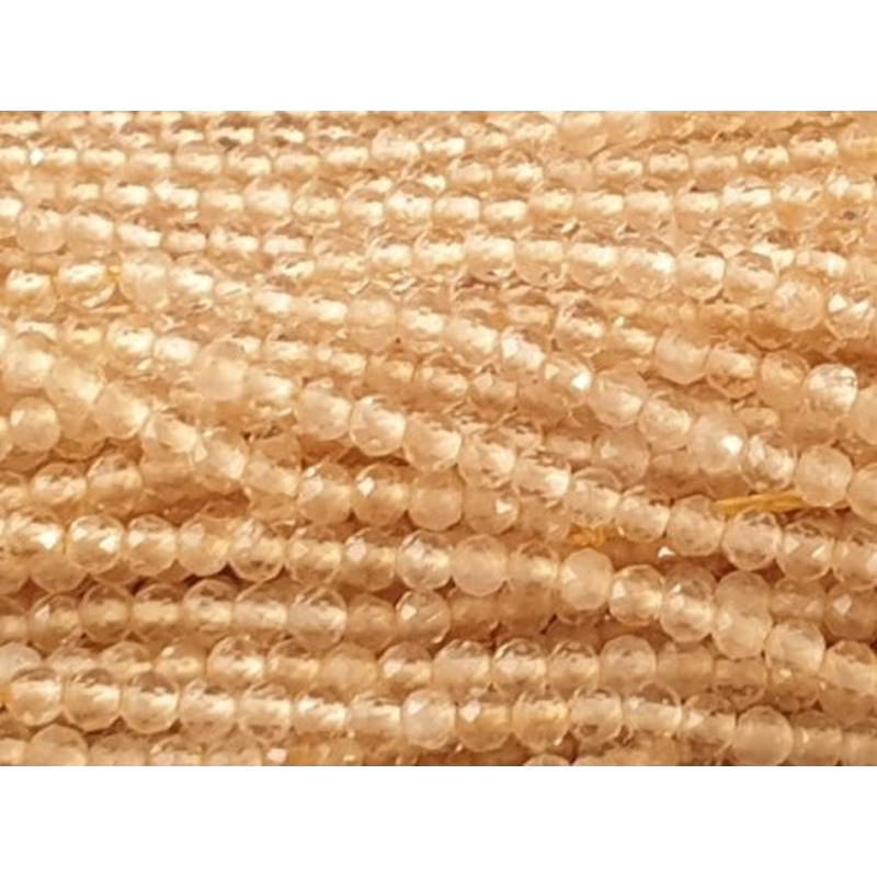 Zitrinkette (Citrin) facettiert 2mm