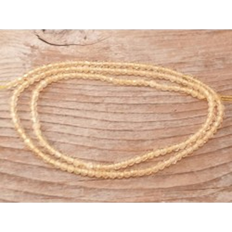 Zitrinkette (Citrin) facettiert 2mm 2