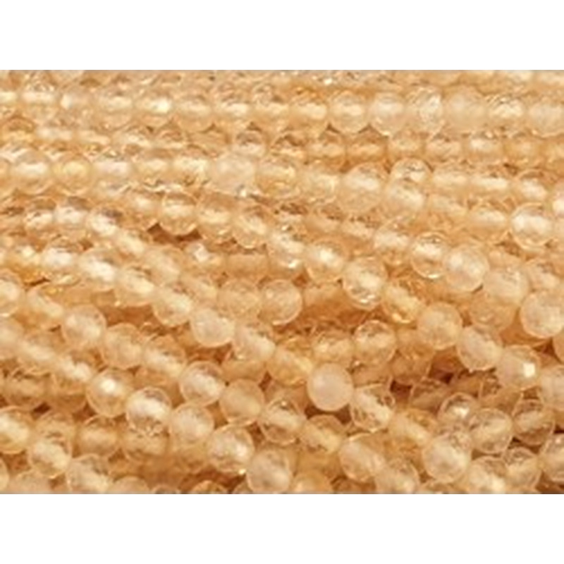 Zitrinkette (Citrin) facettiert 3mm