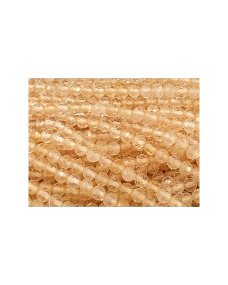Zitrinkette (Citrin) facettiert 3mm