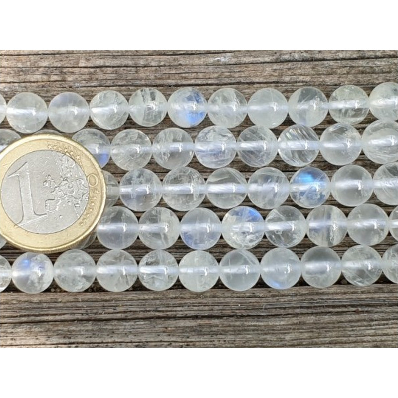 Mondsteintkette blau 8mm A