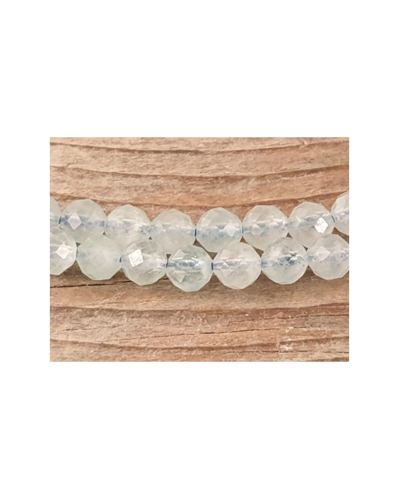 Aquamarinkette facettiert, 4mm