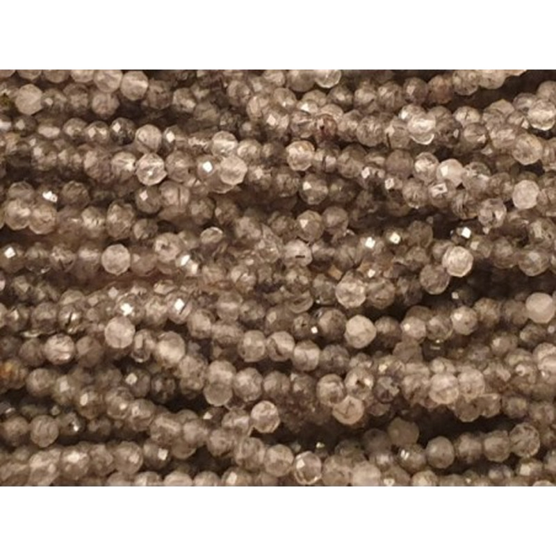 Turmalinquarzkette facettiert 2mm