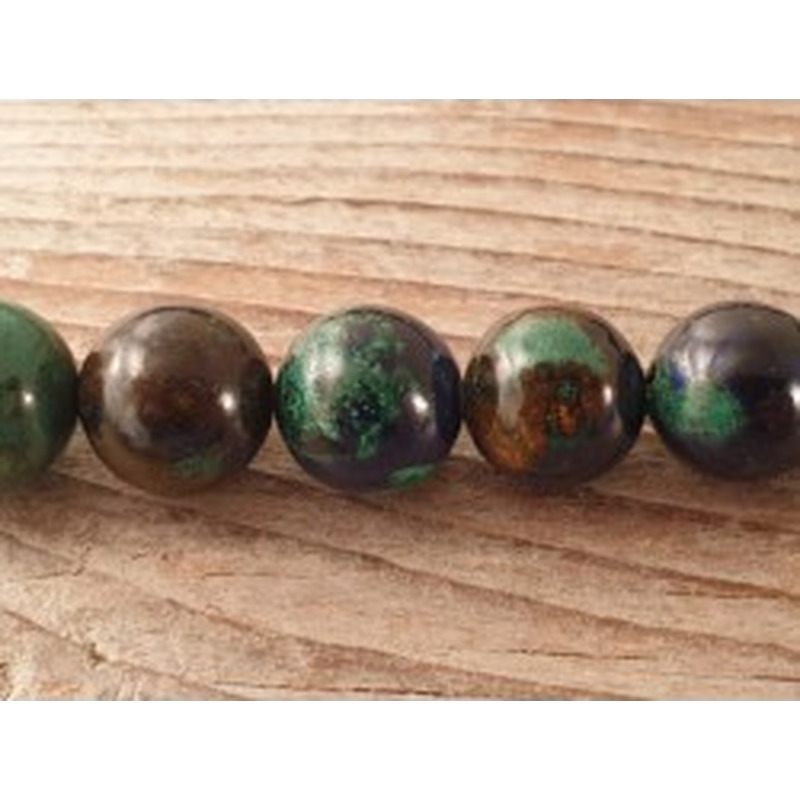 Azurit-Malachitkette 10mm NATUR 2