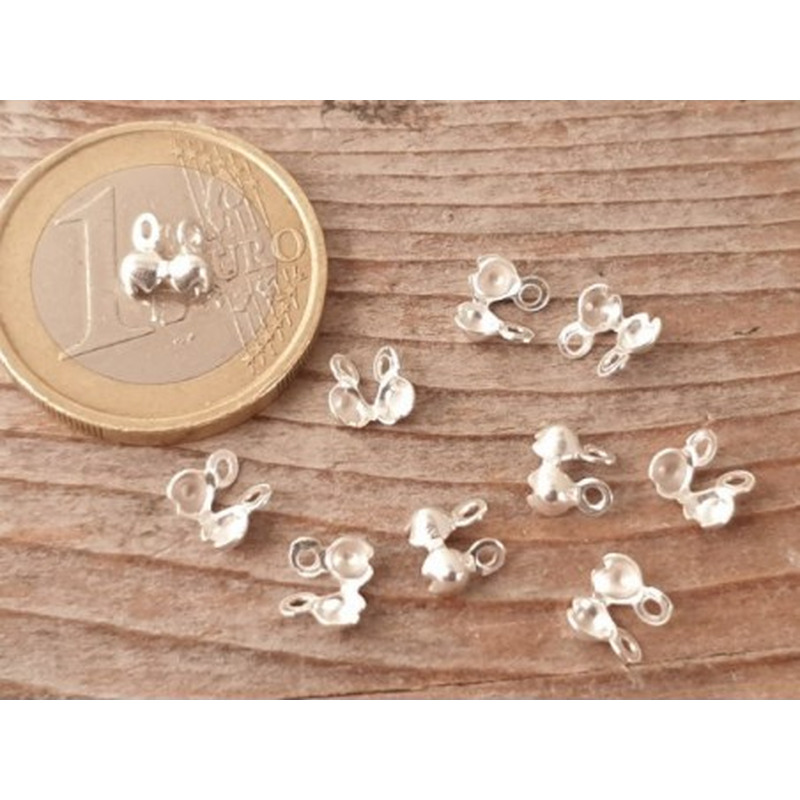 Kalotte 3mm Reparatur (10 Stk), Messing versilbert