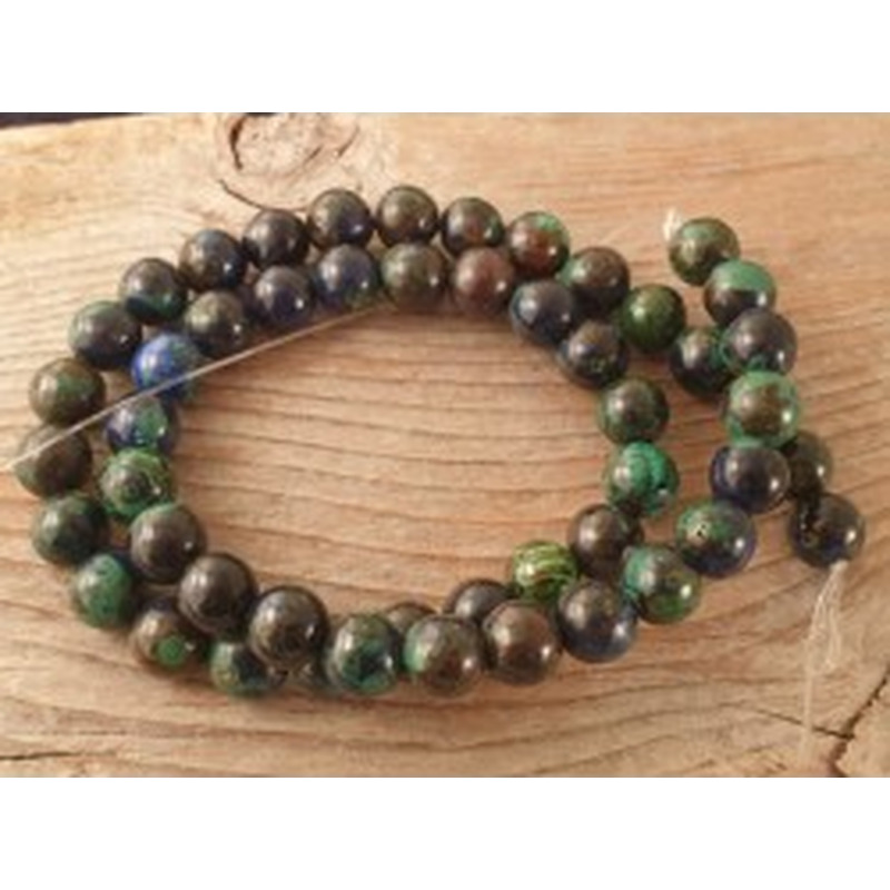 Azurit-Malachitkette 8mm NATUR 2