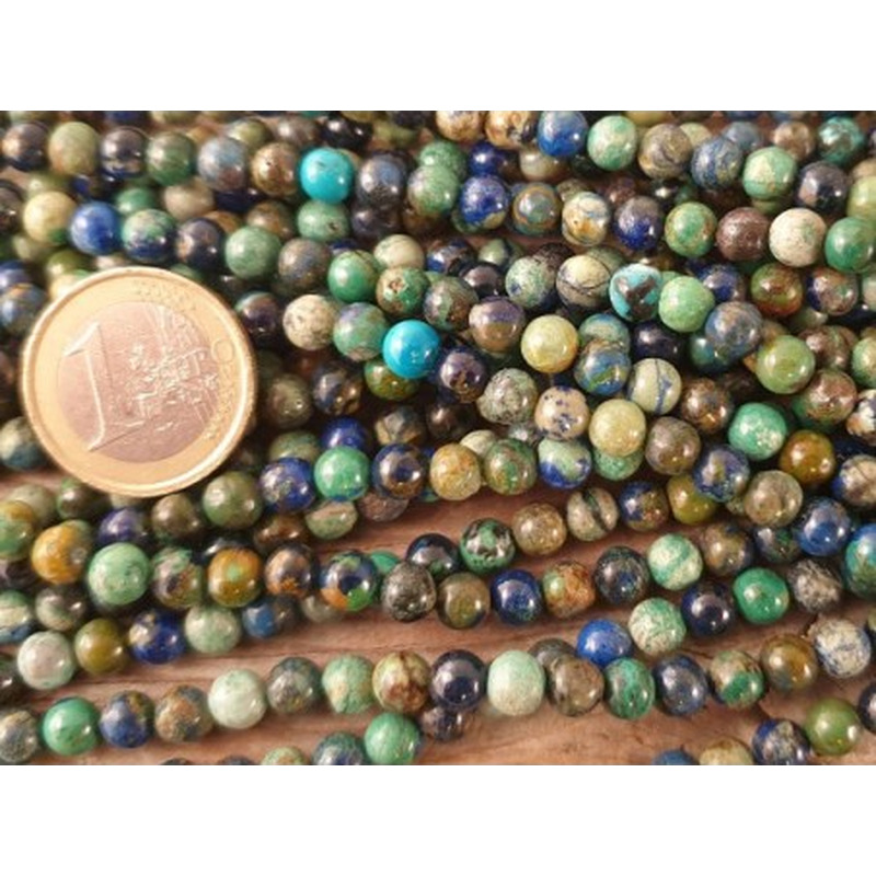 Azurit-Malachitkette 6mm NATUR A