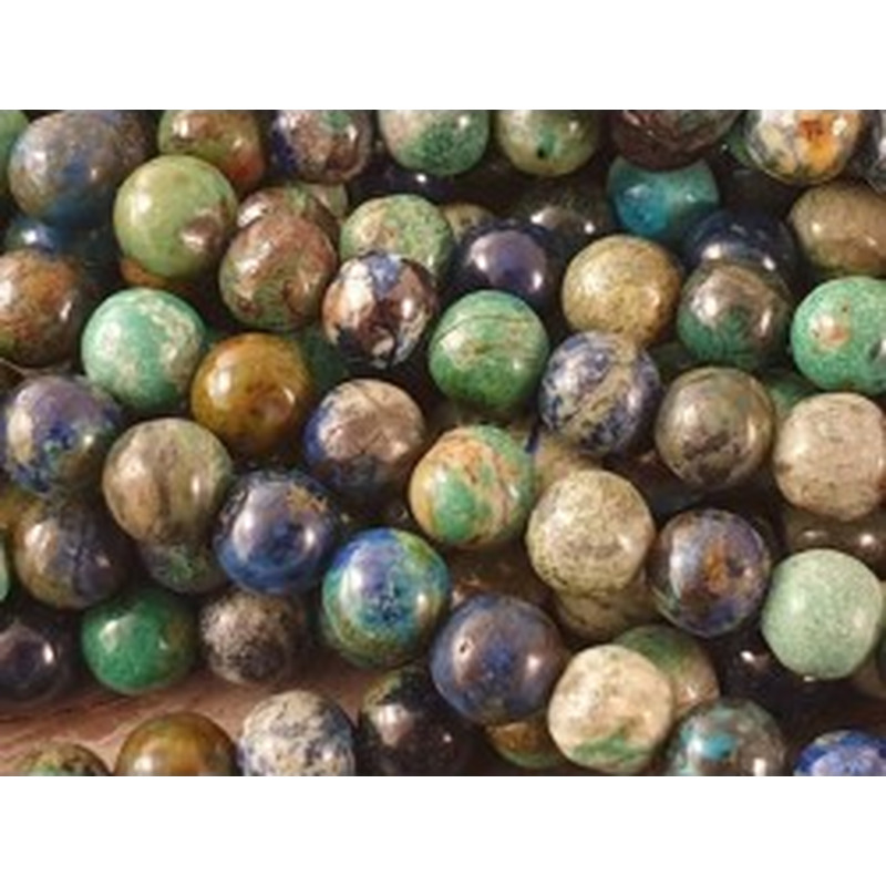 Azurit-Malachitkette 6mm NATUR A
