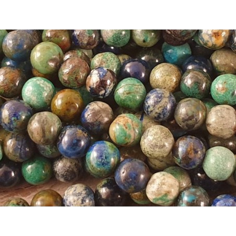 Azurit-Malachitkette 6mm NATUR A