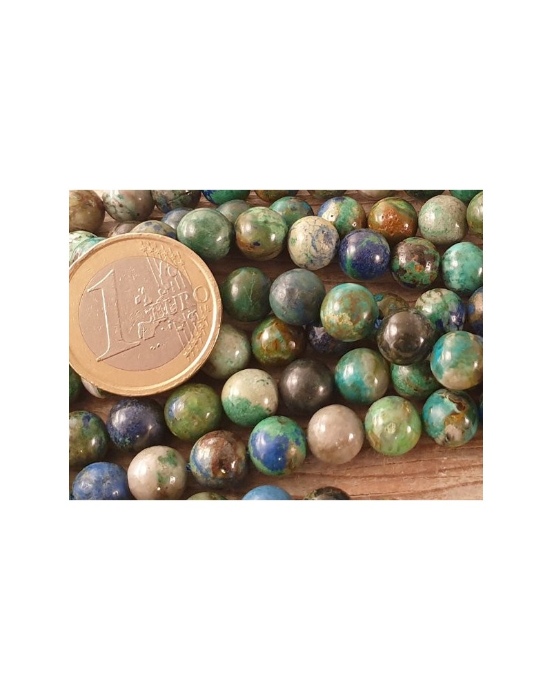 Azurit-Malachitkette 8mm NATUR A
