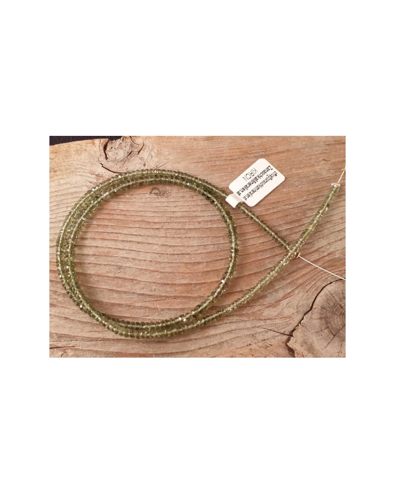 Moldavitkette (Tektit) 3-3.5mm