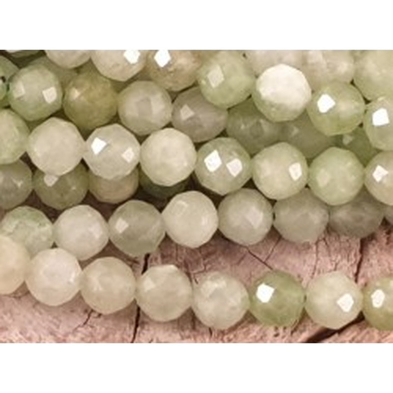Nephrit Jadekette facettiert 4mm