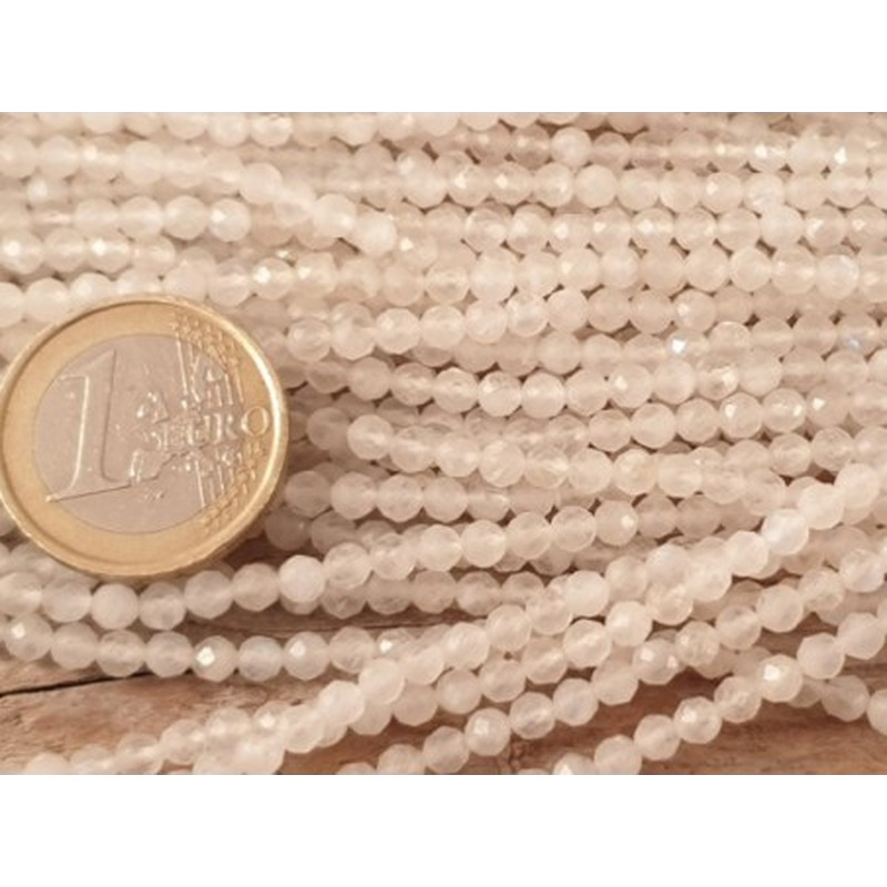 Mondsteintkette facettiert 4mm