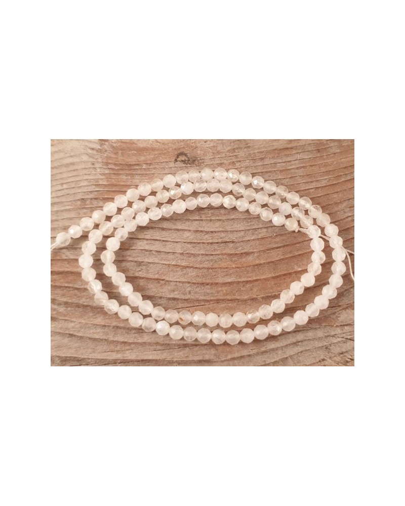 Mondsteintkette facettiert 4mm