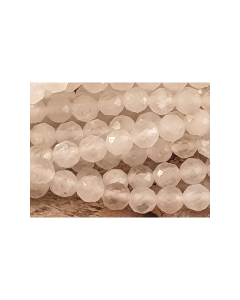 Mondsteintkette facettiert 4mm