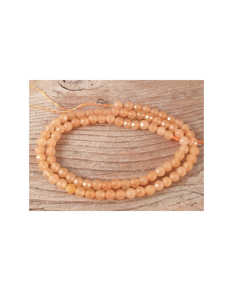 Roter Aventurin Kette facettiert 4mm