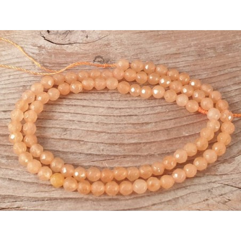 Roter Aventurin Kette facettiert 4mm