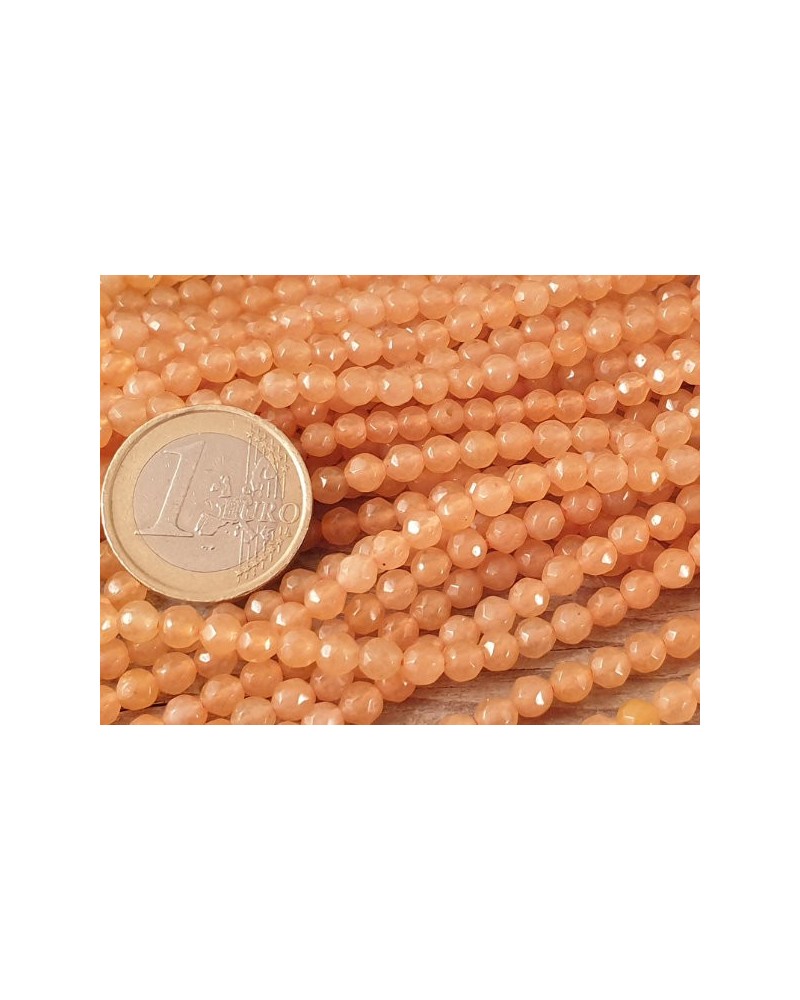 Roter Aventurin Kette facettiert 4mm