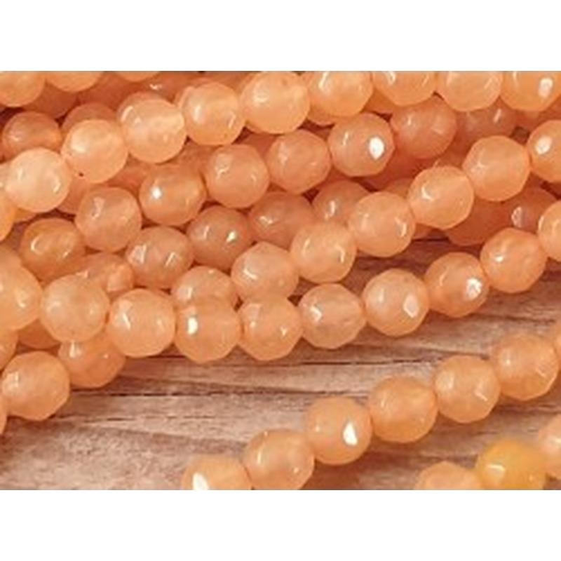 Roter Aventurin Kette facettiert 4mm