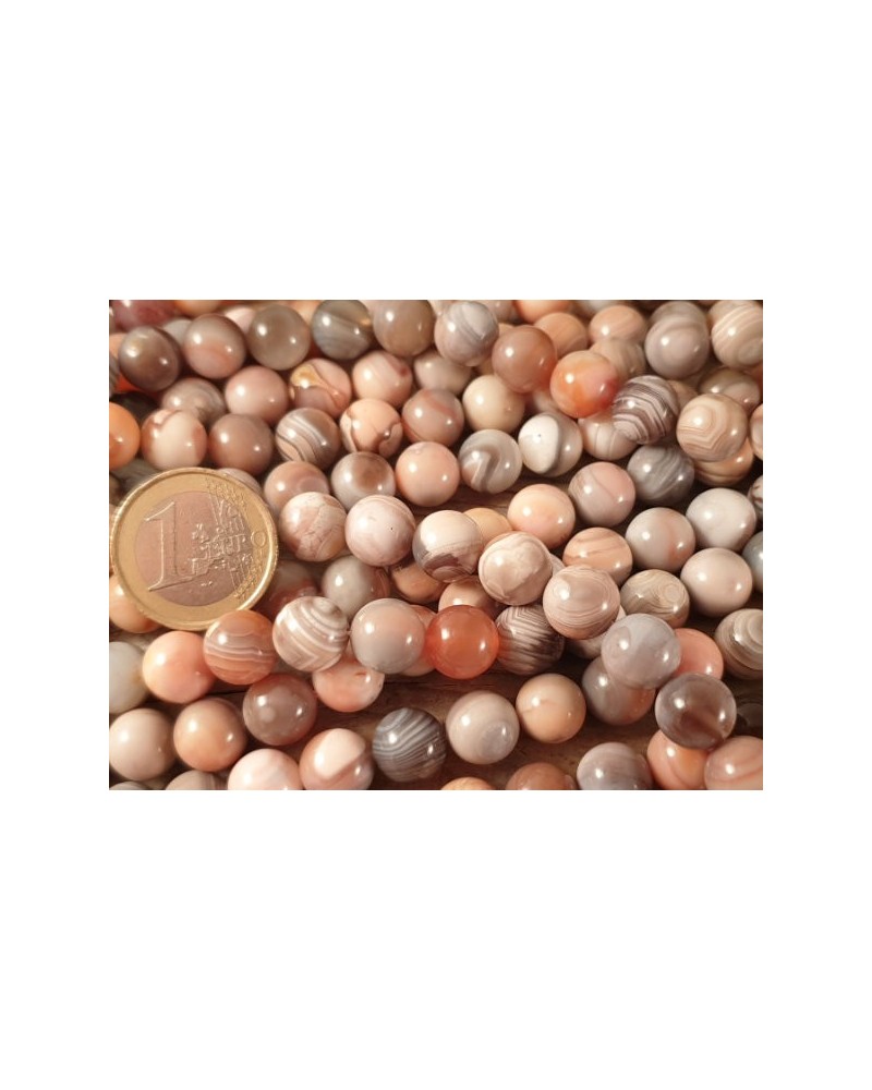 rote Botswanaachatkette 10mm