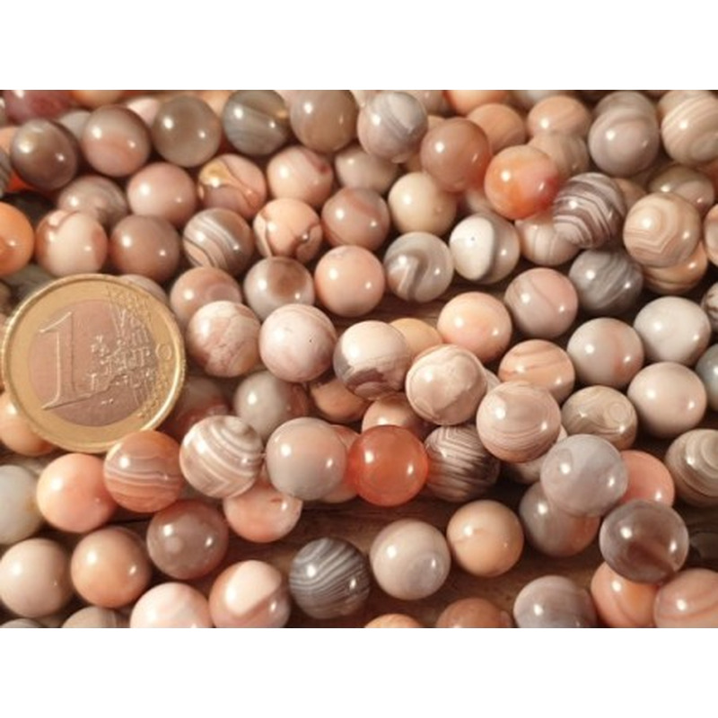 rote Botswanaachatkette 10mm