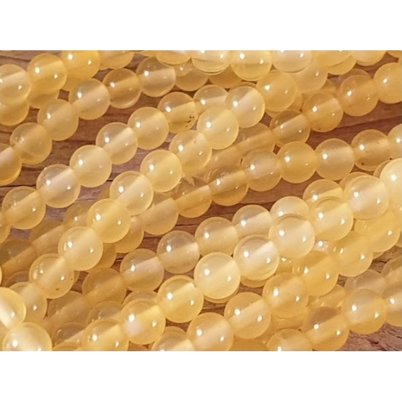 Achatkette gelb 4mm