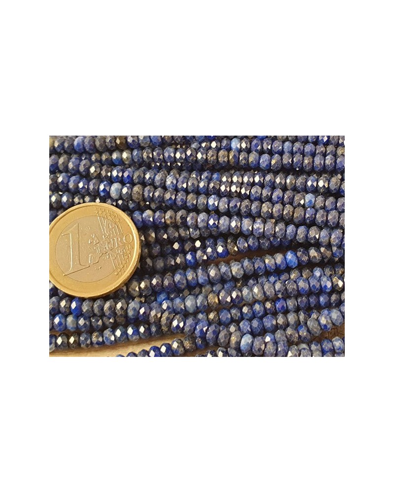 Lapislazulikette facettiert 4x2mm