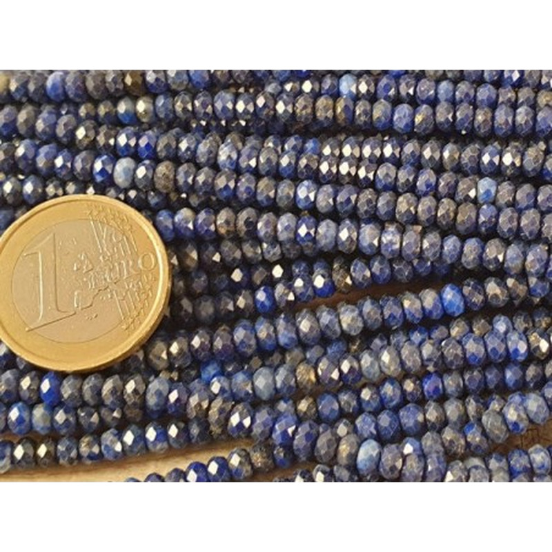 Lapislazulikette facettiert 4x2mm