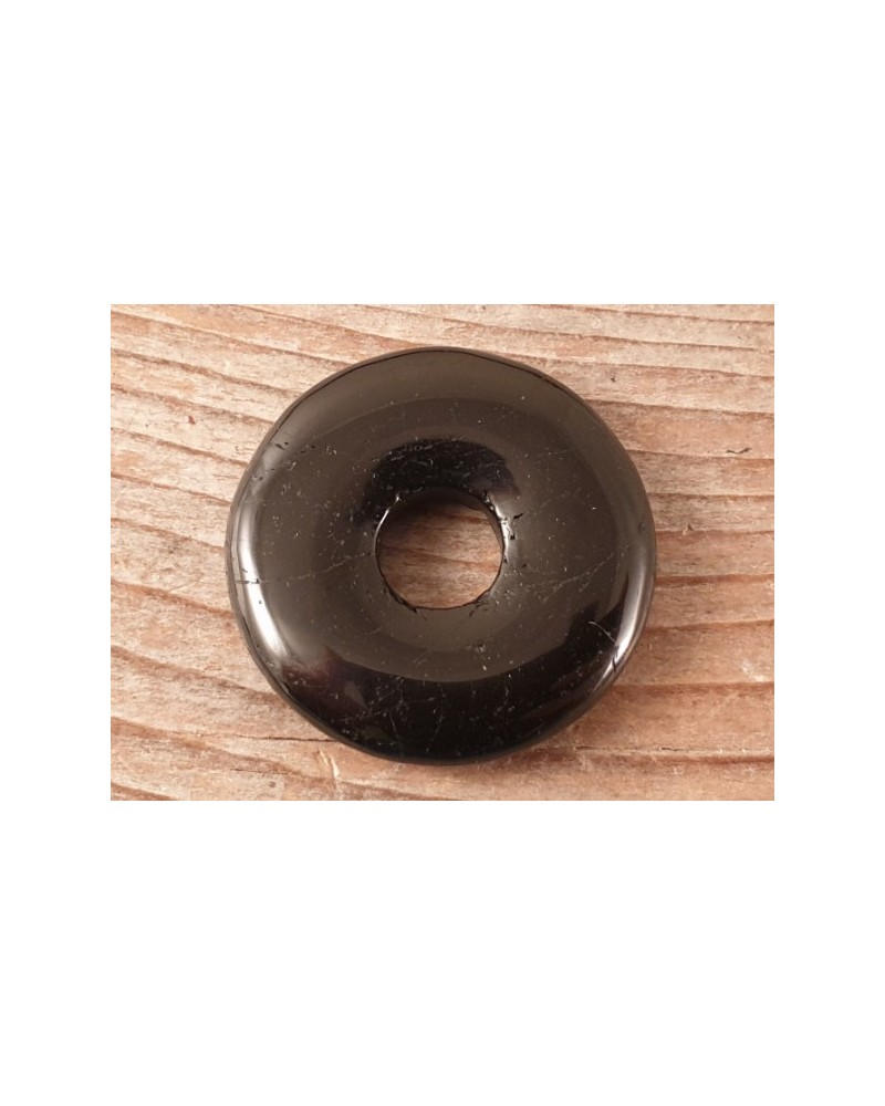 schwarzer Turmalin - Schörl - Donut 30mm