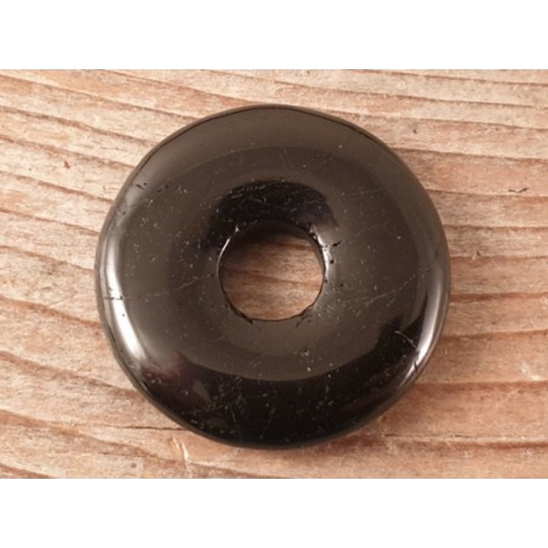 schwarzer Turmalin - Schörl - Donut 30mm