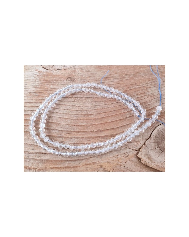 blauer Topas Kette facettiert 4mm