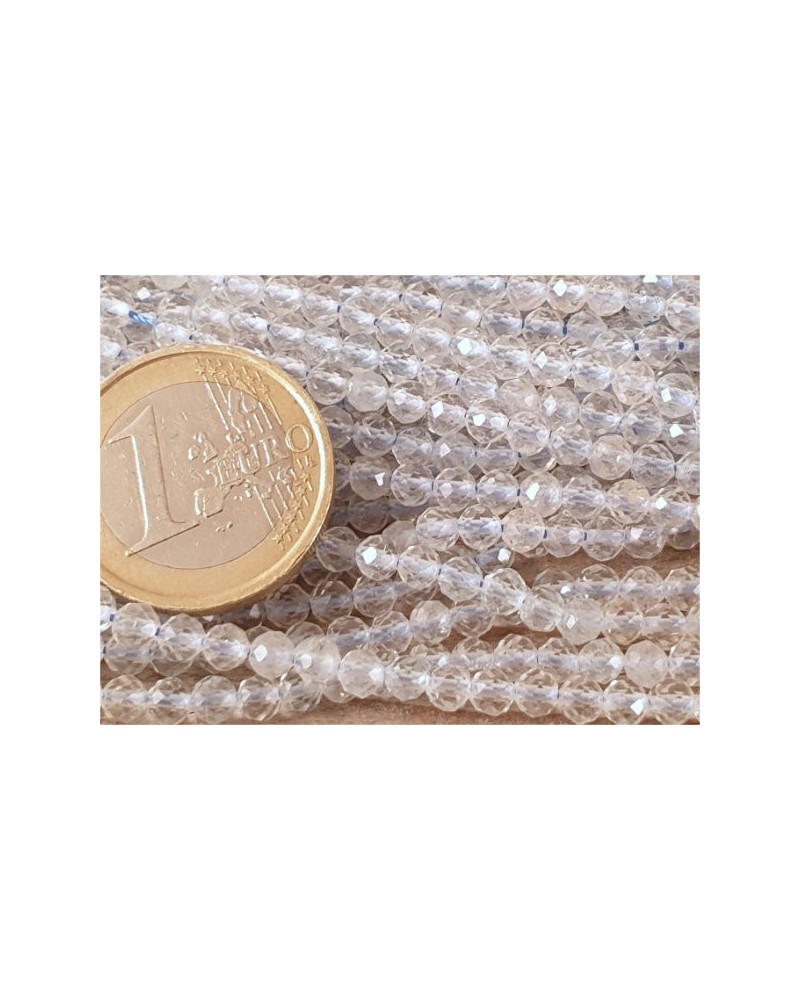 blauer Topas Kette facettiert 4mm