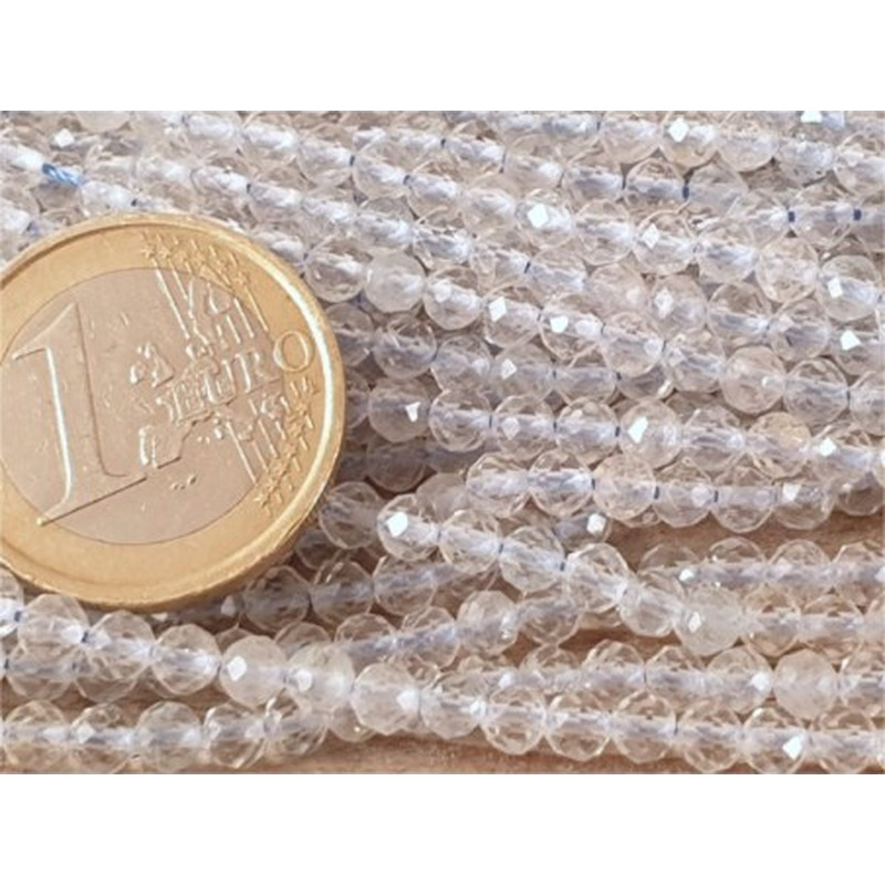 blauer Topas Kette facettiert 4mm