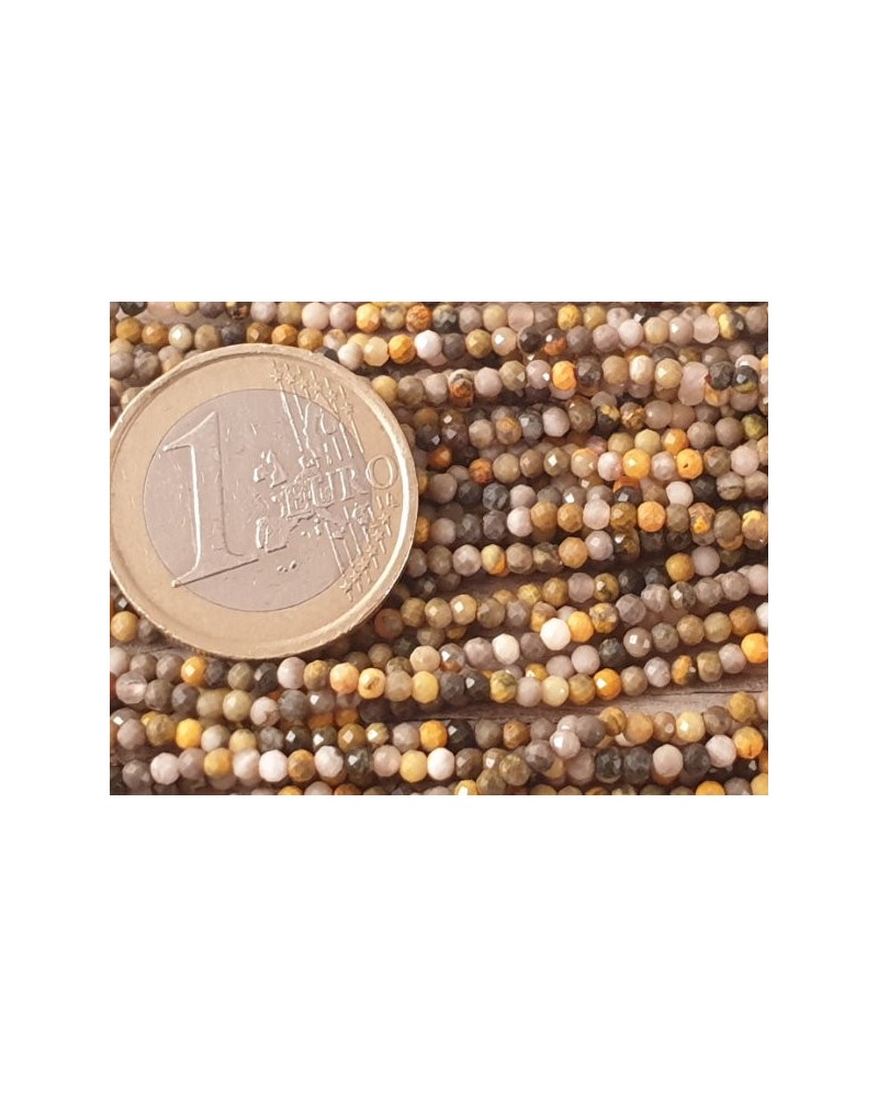 Bumblebee Jaspis Kette facettiert 2mm