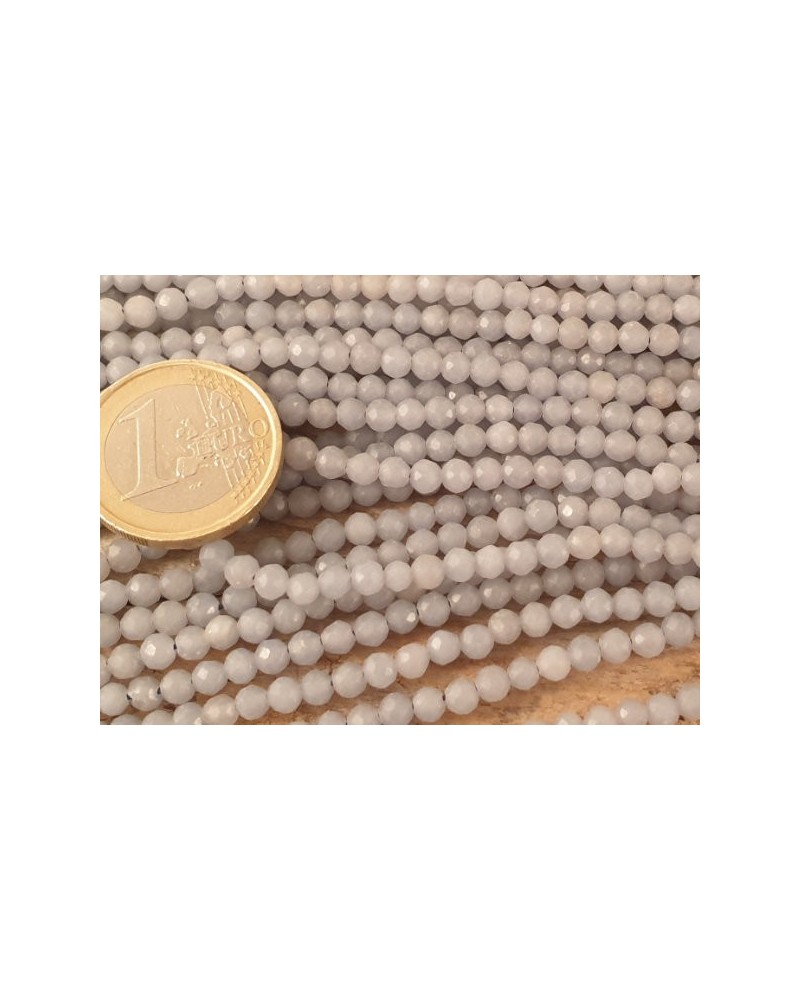 Anhydritkette (Angelit) facettiert 4mm