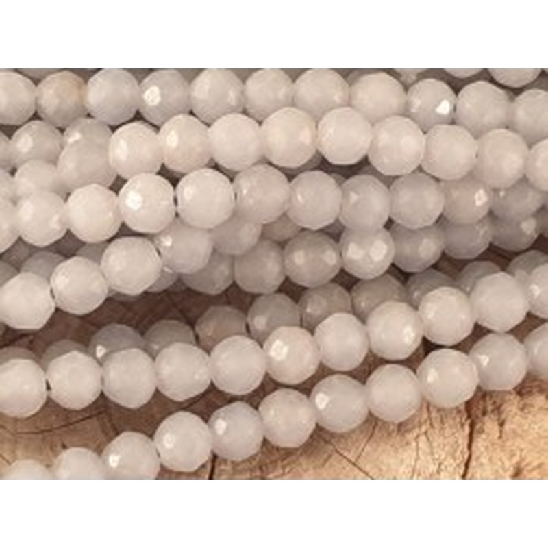 Anhydritkette (Angelit) facettiert 4mm