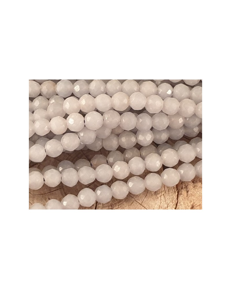 Anhydritkette (Angelit) facettiert 4mm