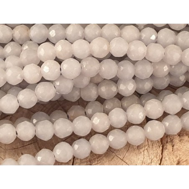 Anhydritkette (Angelit) facettiert 4mm